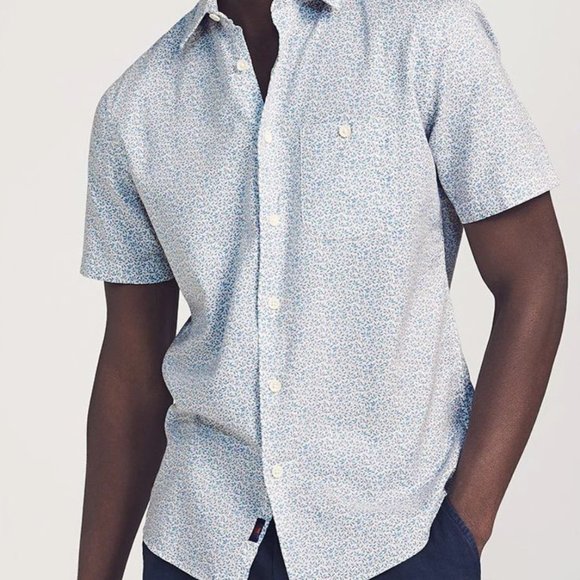 NWT Faherty Short Sleeve Playa Shirt XXL - Picture 2 of 5